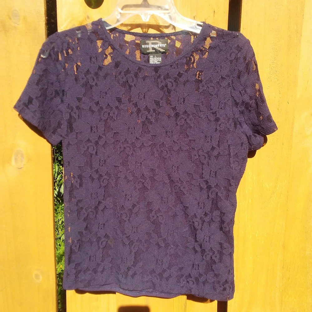 Requirements Blue Lace Top with lining